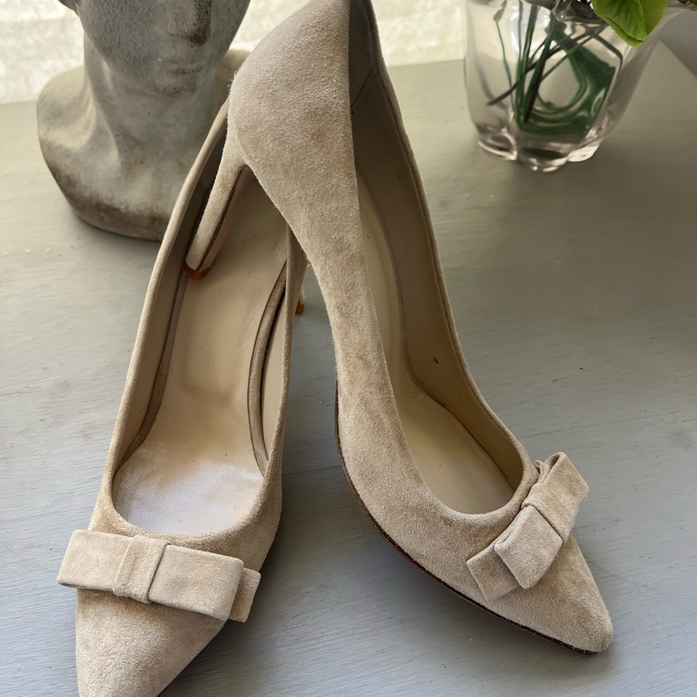 Anine Bing Cream Suede Women's Heels size 37
